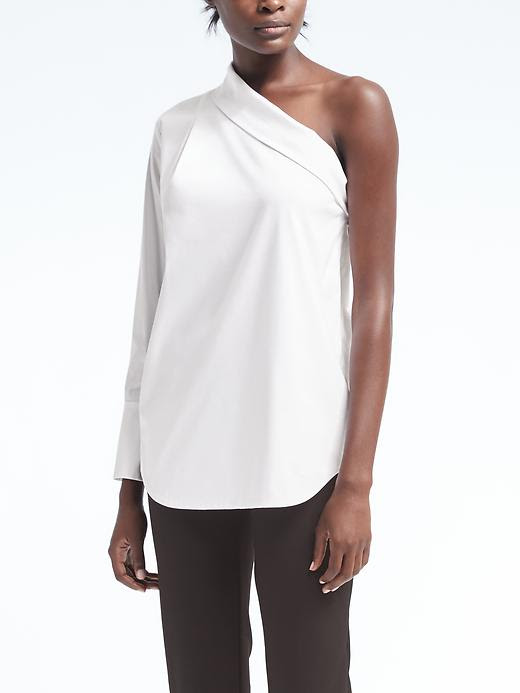 Banana Republic Easy Care One-Shoulder Top